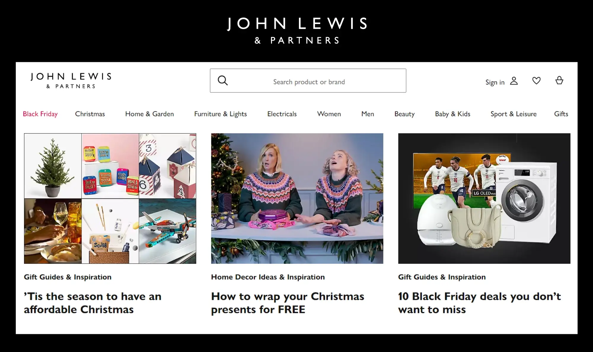 John Lewis Christmas blog post affordable budget plans secret Santa gifts DIY candles checklist holiday season marketing