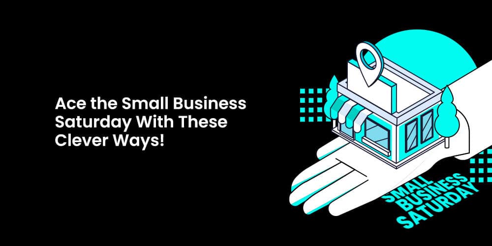 small business saturday image showing small business on hand important of shopping small