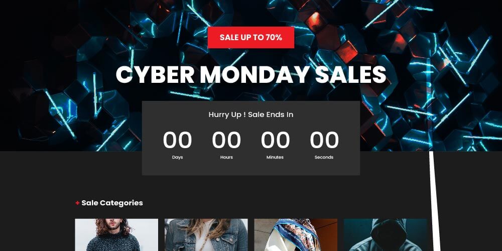 Cyber Monday Marketing- Landing Page