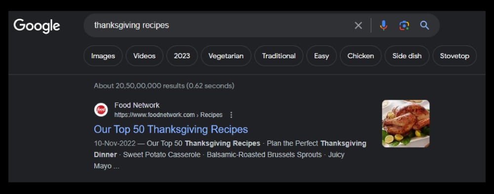 Thanksgiving keywords and marketing ideas