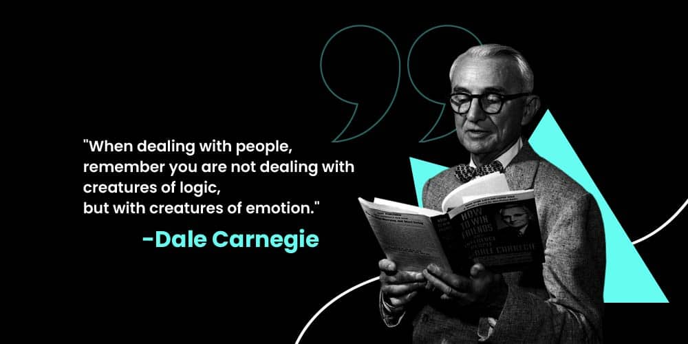 Marketing lessons quote Dale Carnegie on emotions