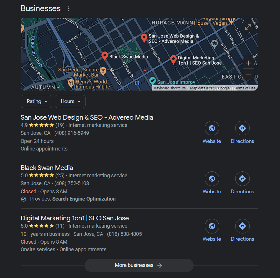 Google SERP Features - Local Pack