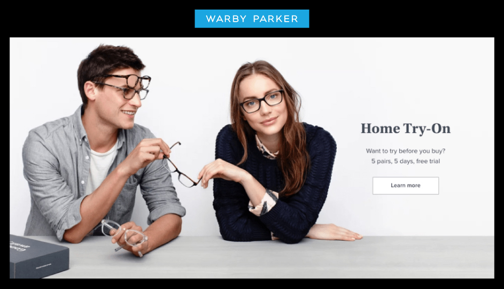 Brand Storytelling - Example of Warby Parker's Home Try On Campaign