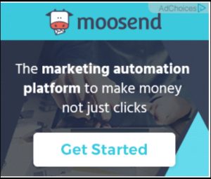 Moosend banner ad