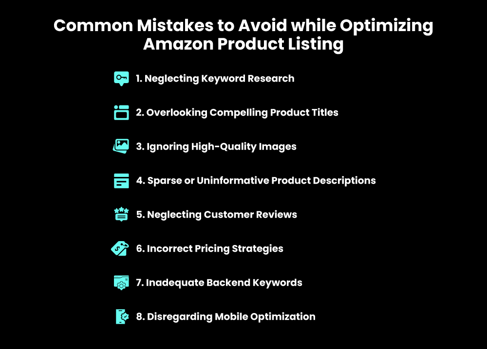 Common Mistakes to Avoid while Amazon Listing Optimization