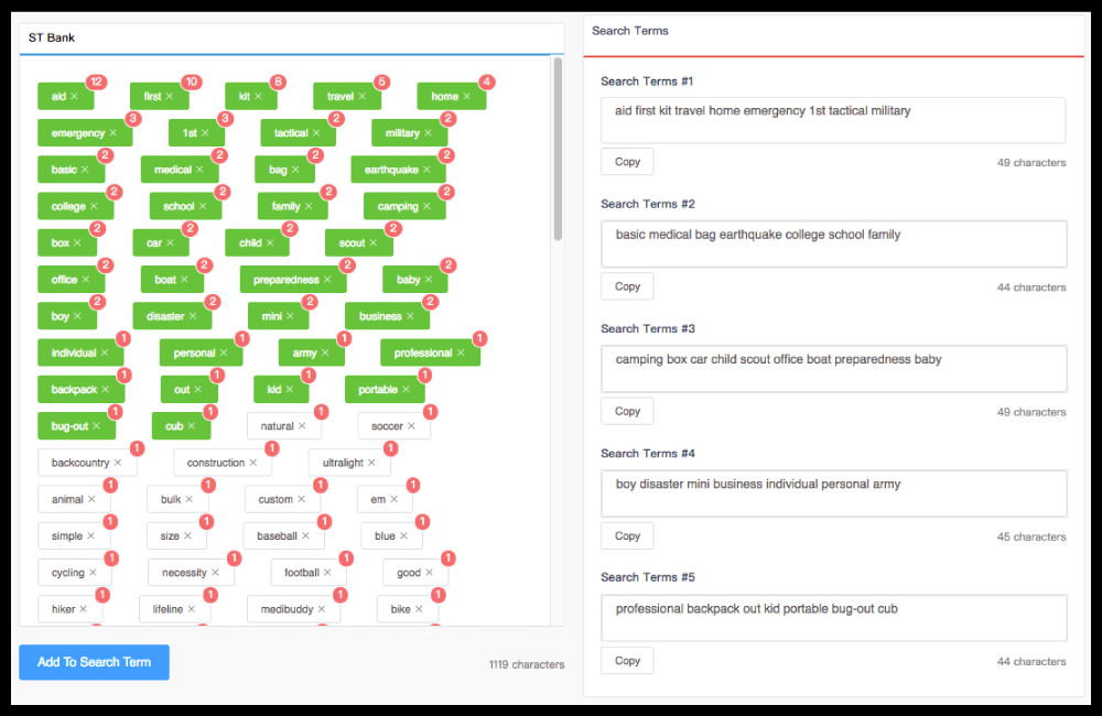 Optimize Amazon Backend Keywords