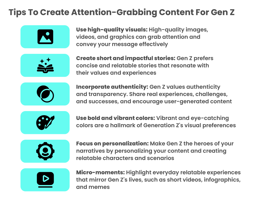 Essential tips to create attention grabbing content for Gen Z
