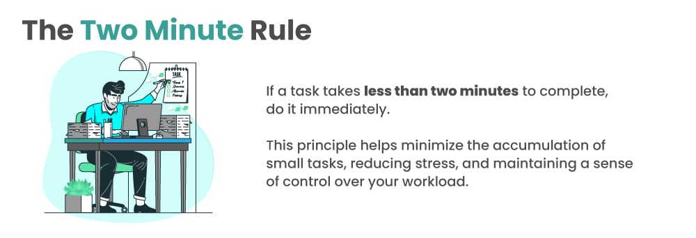 The 'Two Minute' rule for better work life balance