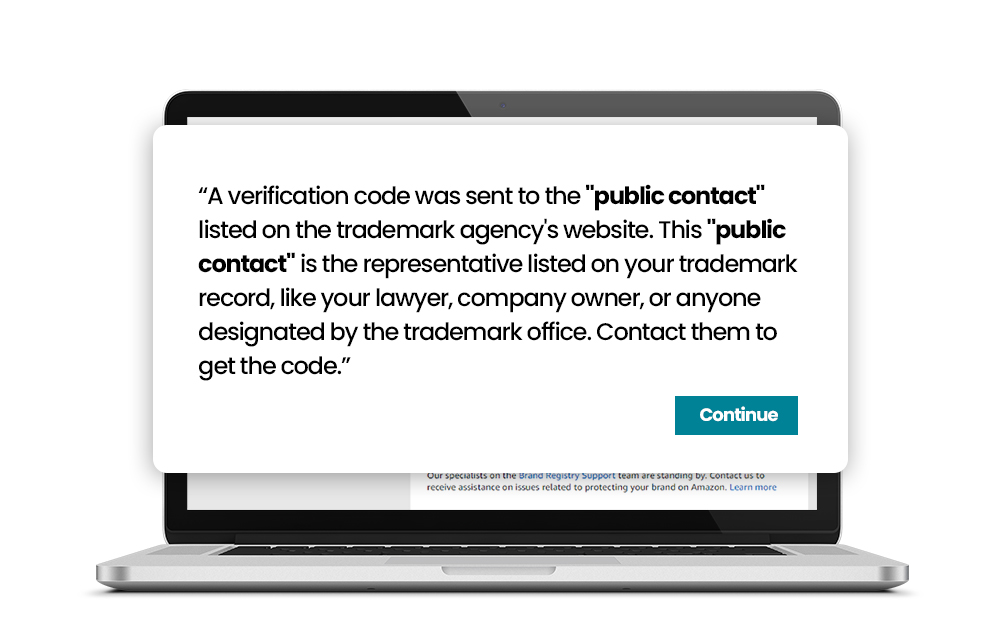 Amazon Brand Registry Account Verification Code