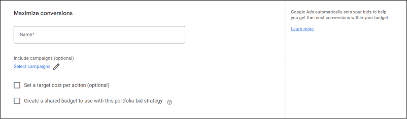Automated Bidding Strategies - Maximize Conversions 1