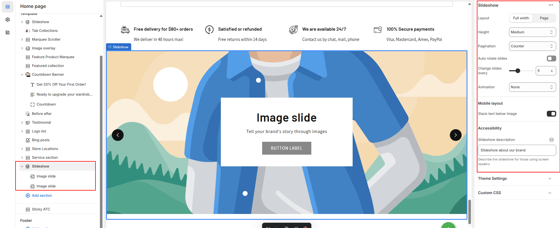 Slideshow banner