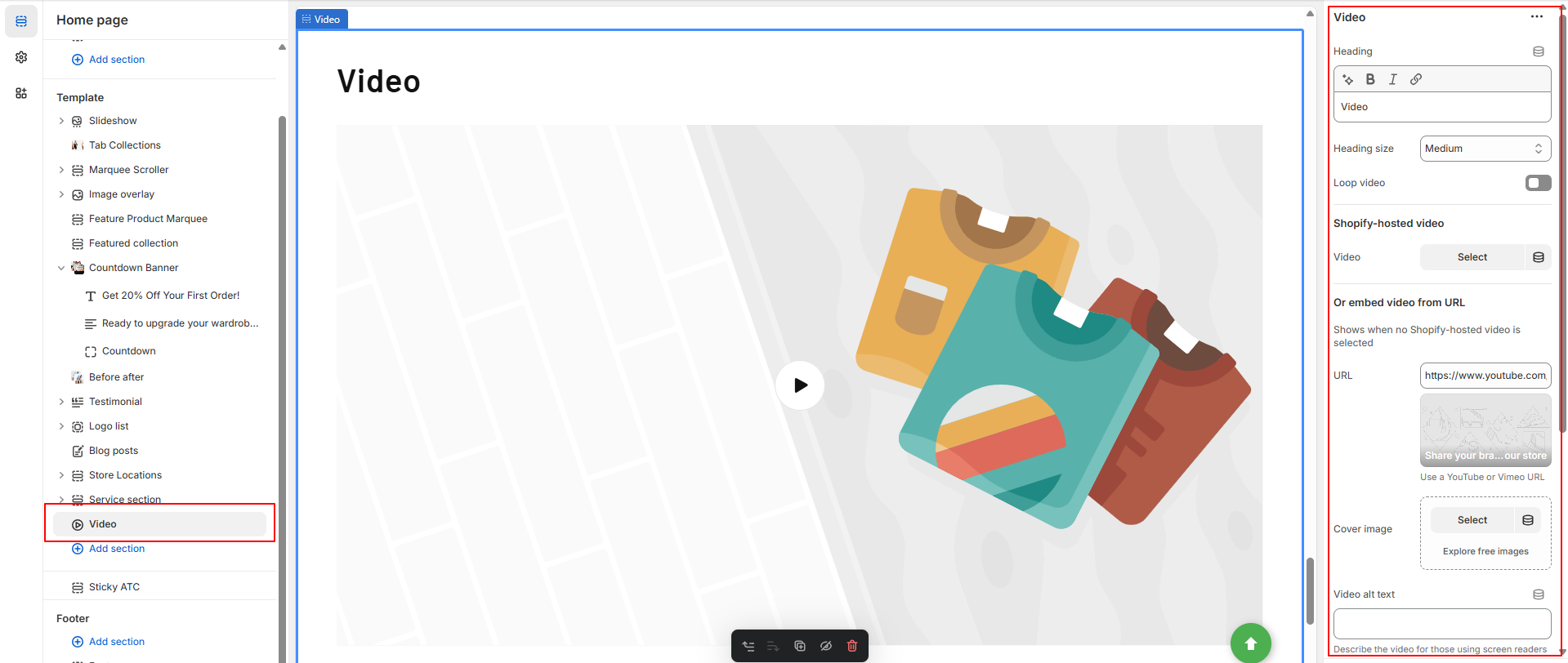 Video banner
