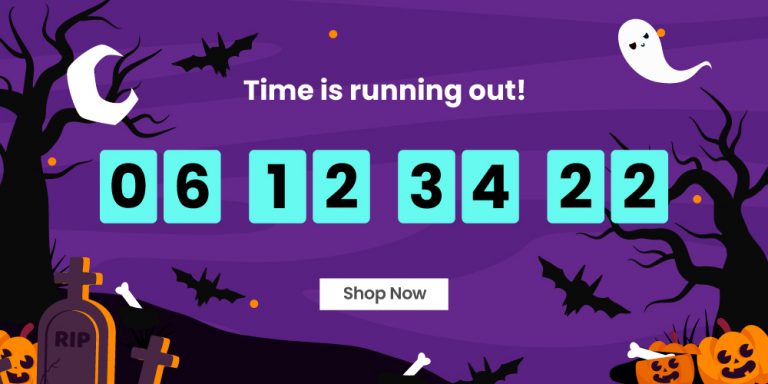 Halloween countdown timer on your website