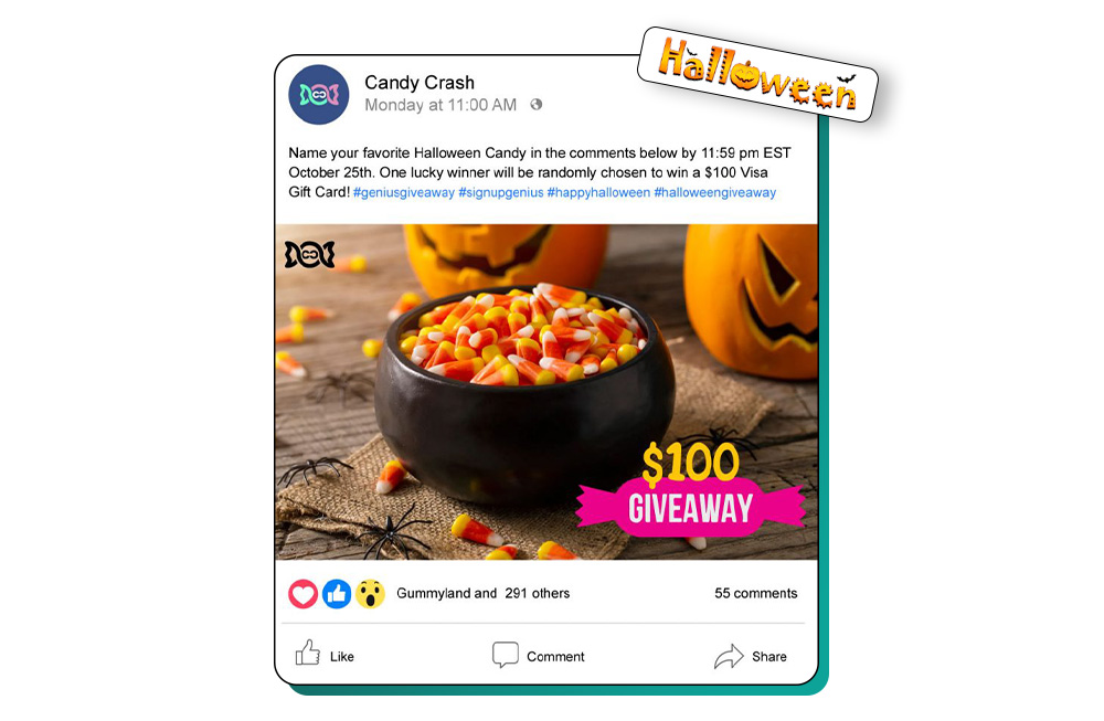 Halloween giveaway contest