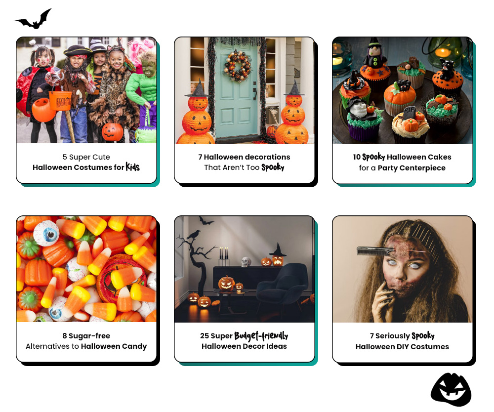 Halloween themed Blog posts
