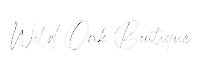 Wild Oak Boutique white logo – fashion and lifestyle brand client of Mastroke